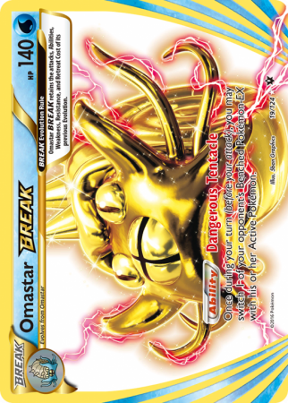 Omastar BREAK 19/124 XY Fates Collide