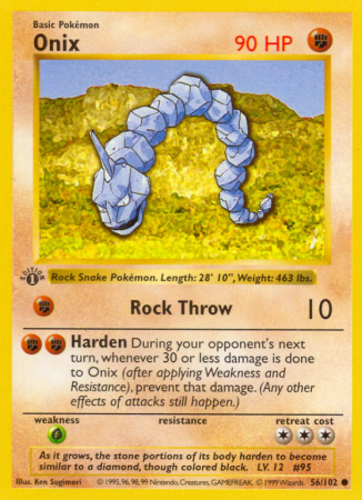Onix 56/102 Base Base Set