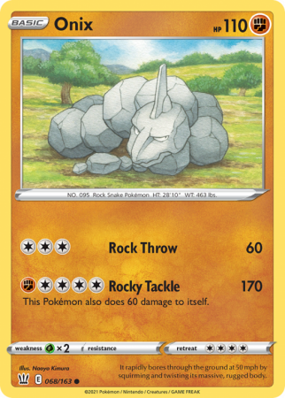 Onix 68/163 Sword & Shield Battle Styles