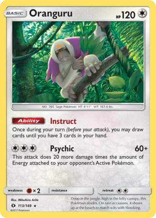 Oranguru 113/149 Sun & Moon Sun & Moon