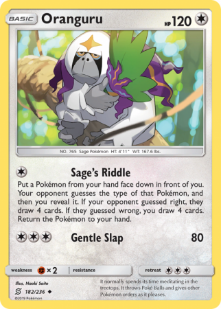 Oranguru 182/236 Sun & Moon Unified Minds
