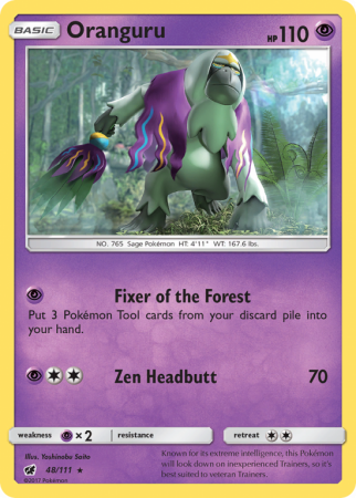 Oranguru 48/111 Sun & Moon Crimson Invasion