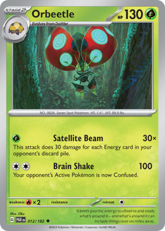 Orbeetle 12/182 Scarlet & Violet Paradox Rift