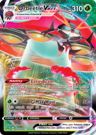 Orbeetle VMAX 21/185 Sword & Shield Vivid Voltage
