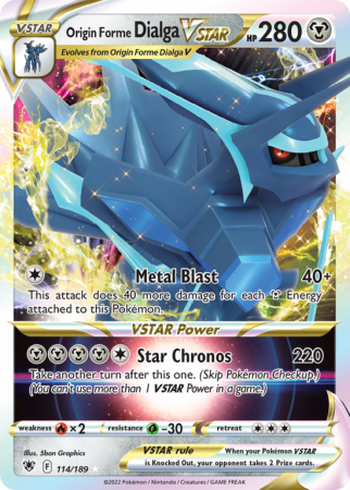 Origin Forme Dialga VSTAR 114/189 Sword & Shield Astral Radiance