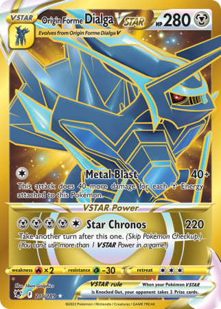 Origin Forme Dialga VSTAR 210/189 Sword & Shield Astral Radiance