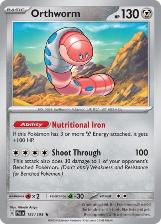 Orthworm 151/193 Scarlet & Violet Paldea Evolved