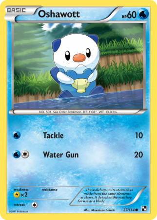 Oshawott 27/114 Black & White Black & White