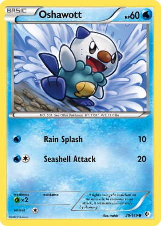 Oshawott 39/149 Black & White Boundaries Crossed