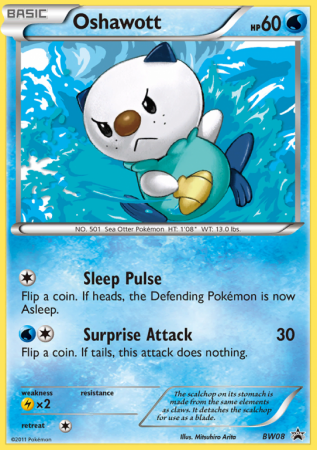 Oshawott BW08/101 Black & White BW Black Star Promos
