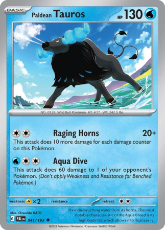 Paldean Tauros 41/193 Scarlet & Violet Paldea Evolved