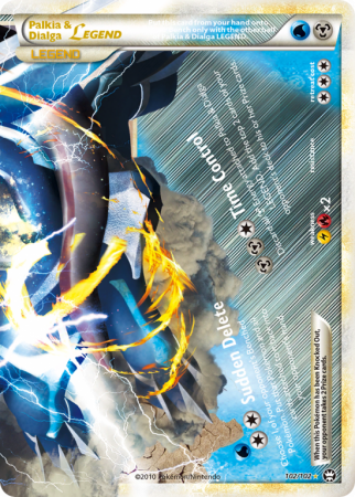 Palkia & Dialga LEGEND 102/102 HeartGold & SoulSilver HS—Triumphant