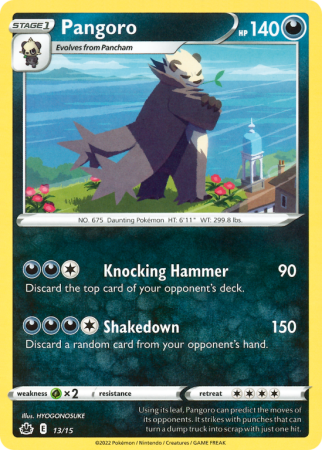 Pangoro 13/15 Other McDonald's Collection 2022
