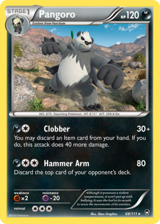 Pangoro 68/111 XY Furious Fists