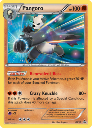 Pangoro XY50/183 XY XY Black Star Promos
