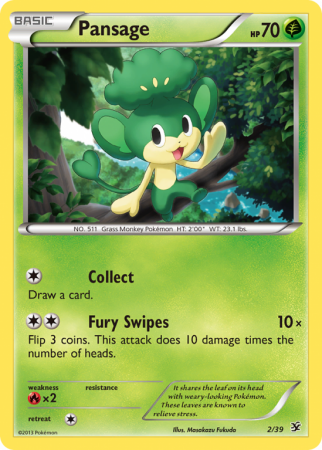 Pansage 2/39 XY Kalos Starter Set