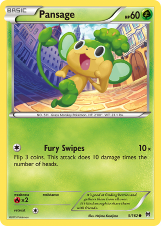 Pansage 5/162 XY BREAKthrough