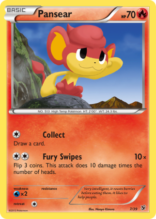 Pansear 7/39 XY Kalos Starter Set