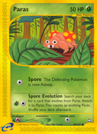 Paras 99/186 E-Card Aquapolis