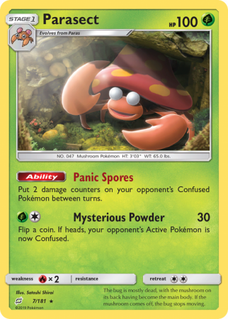 Parasect 7/181 Sun & Moon Team Up