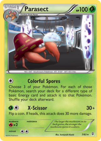 Parasect 7/115 XY Generations