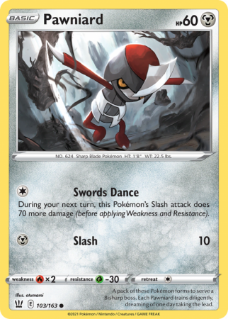 Pawniard 103/163 Sword & Shield Battle Styles