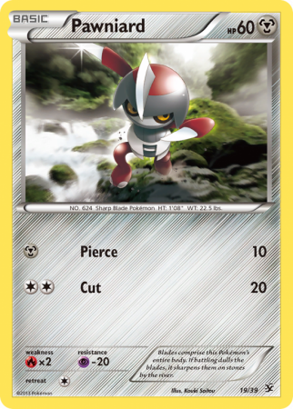 Pawniard 19/39 XY Kalos Starter Set