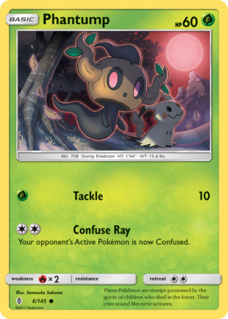 Phantump 6/145 Sun & Moon Guardians Rising