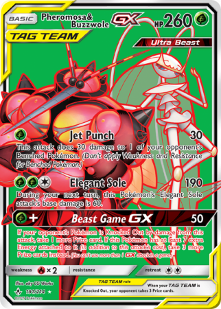 Pheromosa & Buzzwole-GX 191/214 Sun & Moon Unbroken Bonds