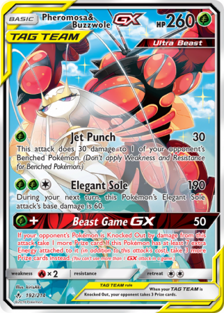 Pheromosa & Buzzwole-GX 192/214 Sun & Moon Unbroken Bonds