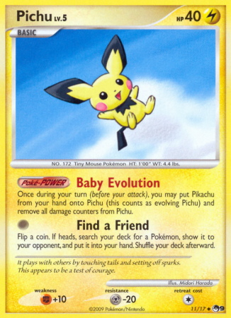 Pichu 11/17 POP POP Series 9
