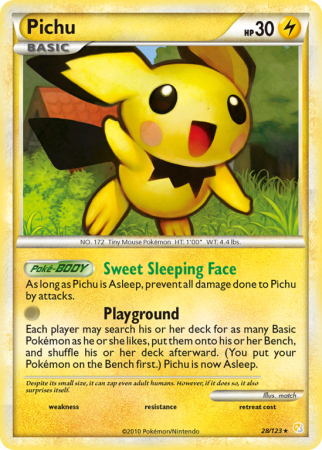 Pichu 28/123 HeartGold & SoulSilver HeartGold & SoulSilver