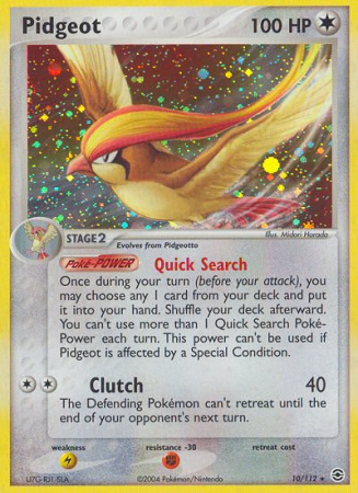 Pidgeot 10/112 EX FireRed & LeafGreen
