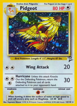 Pidgeot 14/130 Base Base Set 2
