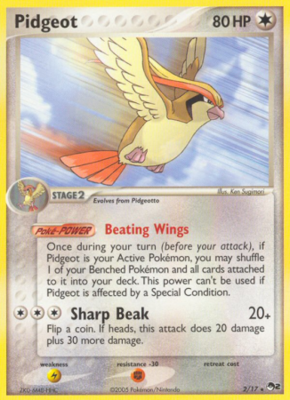 Pidgeot 2/17 POP POP Series 2