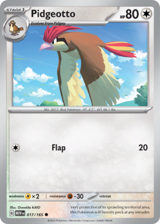 Pidgeotto 17/165 Scarlet & Violet 151