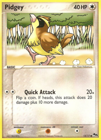Pidgey 12/17 POP POP Series 4