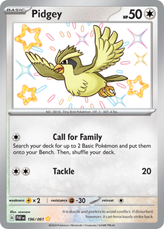 Pidgey 196/91