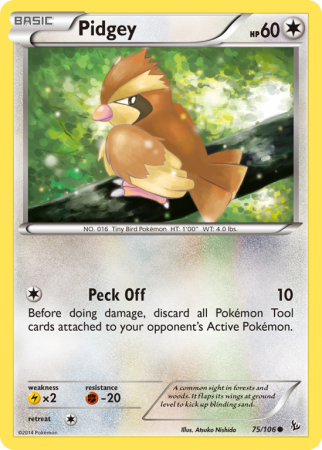 Pidgey 75/106 XY Flashfire