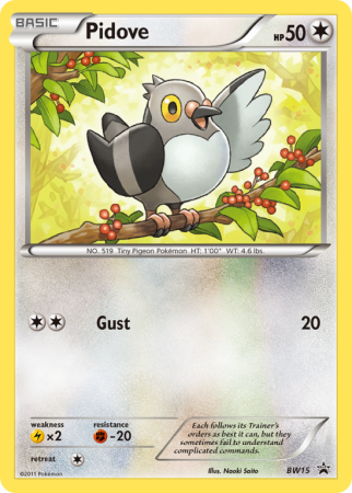 Pidove BW15/101 Black & White BW Black Star Promos