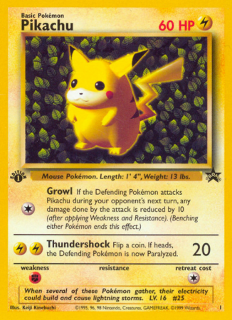 Pikachu 1/53 Base Wizards Black Star Promos