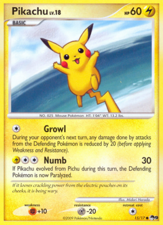 Pikachu 15/17 POP POP Series 9