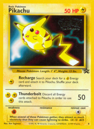 Pikachu 4/53 Base Wizards Black Star Promos