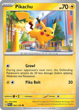 Pikachu 62/193 Scarlet & Violet Paldea Evolved