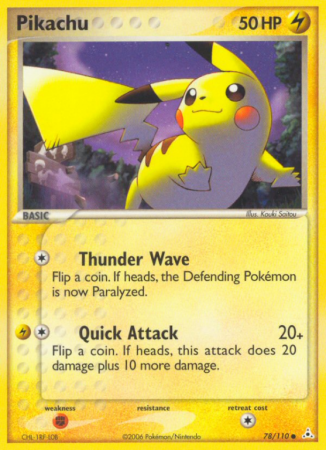 Pikachu 78/110 EX Holon Phantoms