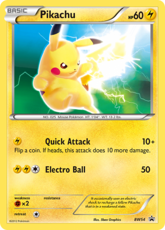 Pikachu BW54/101