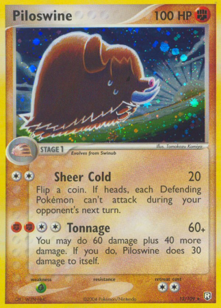 Piloswine 13/109 EX Team Rocket Returns