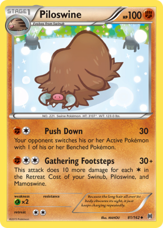 Piloswine 81/162 XY BREAKthrough