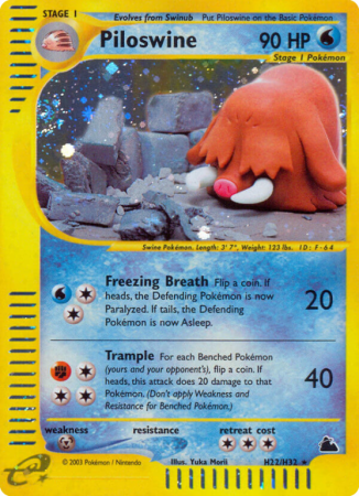 Piloswine H22/182 E-Card Skyridge