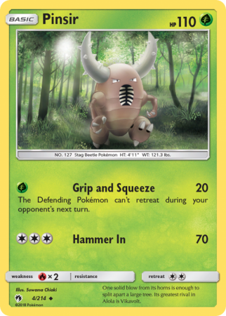 Pinsir 4/214 Sun & Moon Lost Thunder